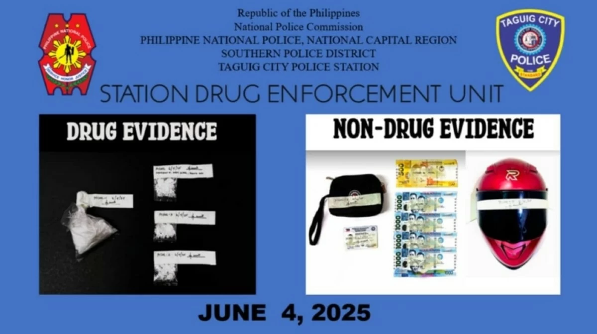 The confiscated shabu in Taguig on June 4 (Photo from Taguig police / SPD)