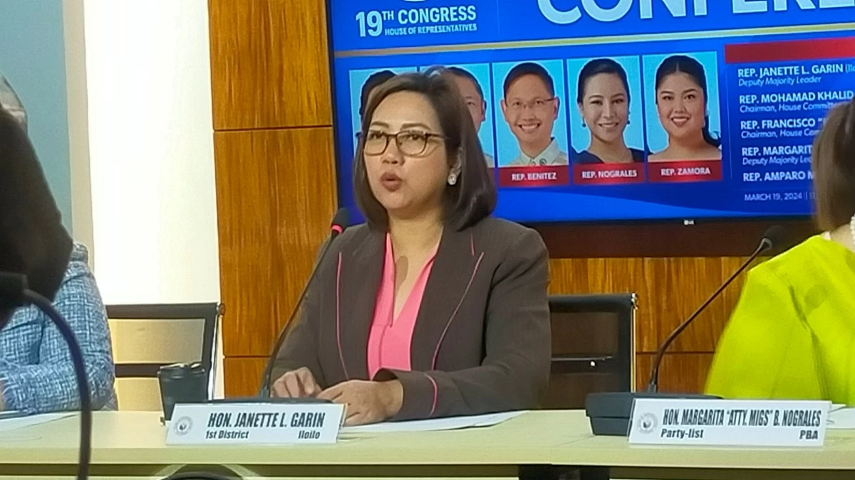 Iloilo 1st district Rep. Janette Garin (Ellson Quismorio/ MANILA BULLETIN)