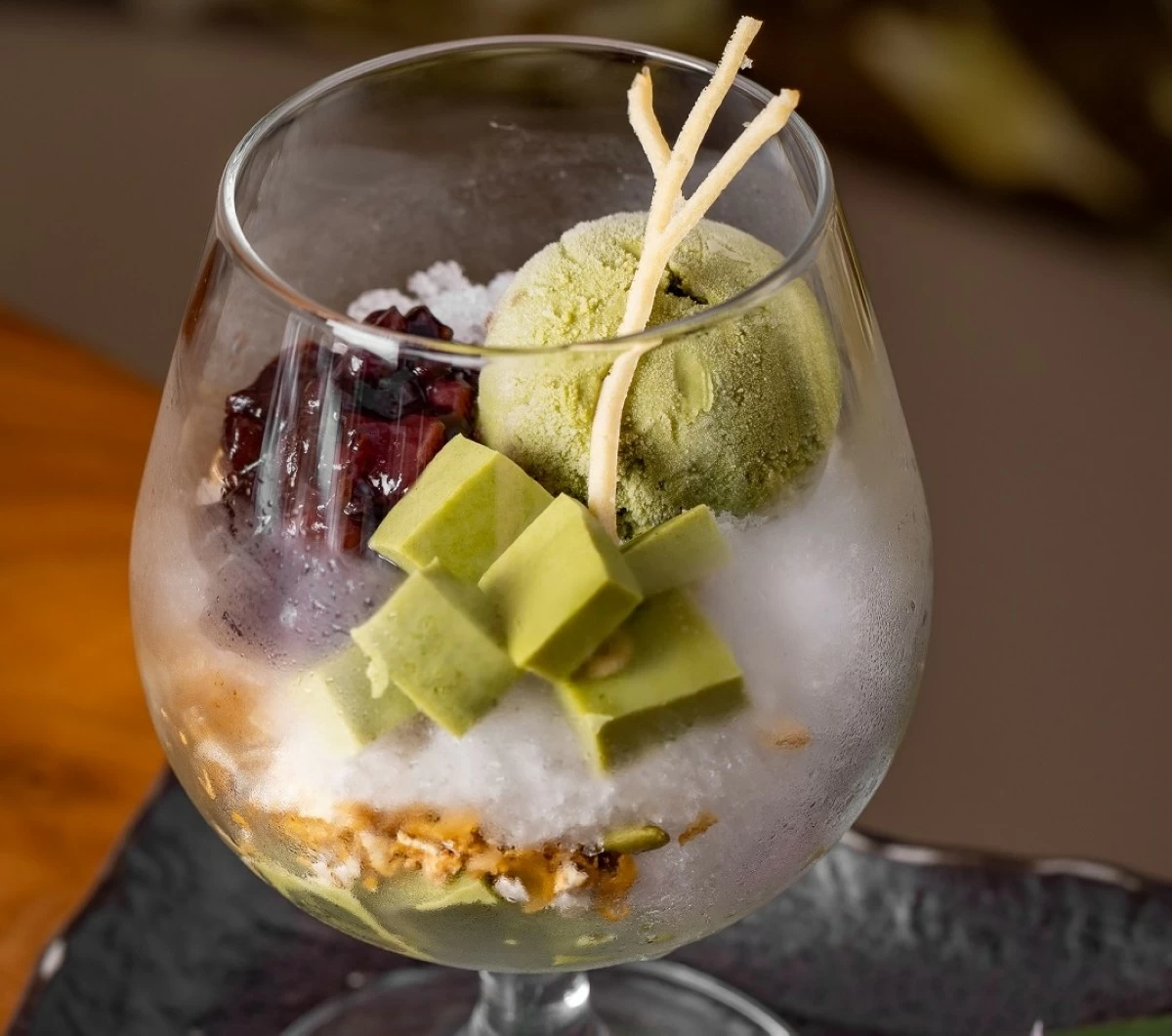 Nobu Manila's Matcha Adzuki Parfait