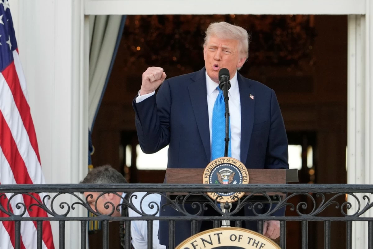 President Donald Trump speaks during a summer soiree on the South Lawn of the White House, Wednesday, June 4, 2025, in Washington. (AP Photo/Alex Brandon)