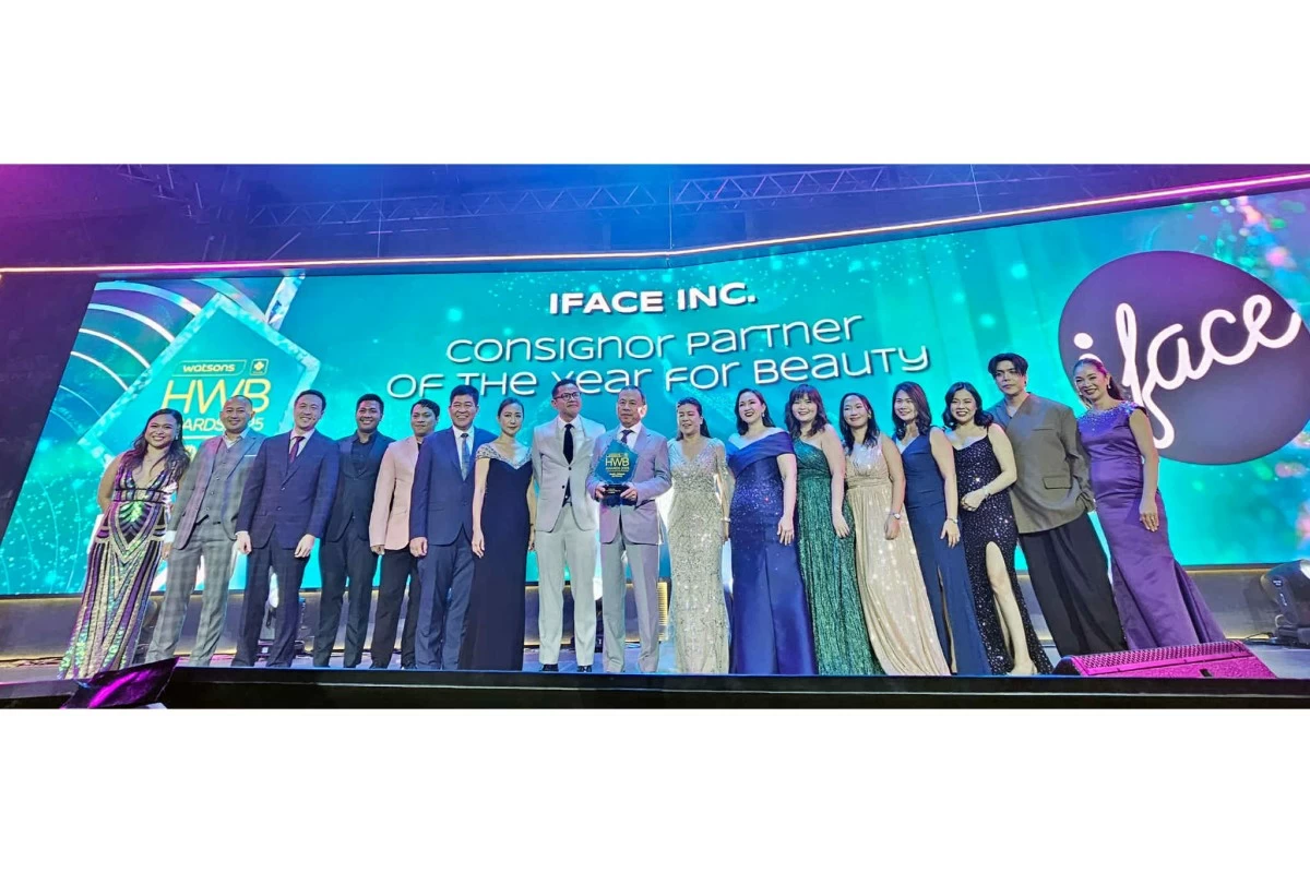 IFace Inc. was named Consignor of the Year at the Watsons HWB Awards 2025
