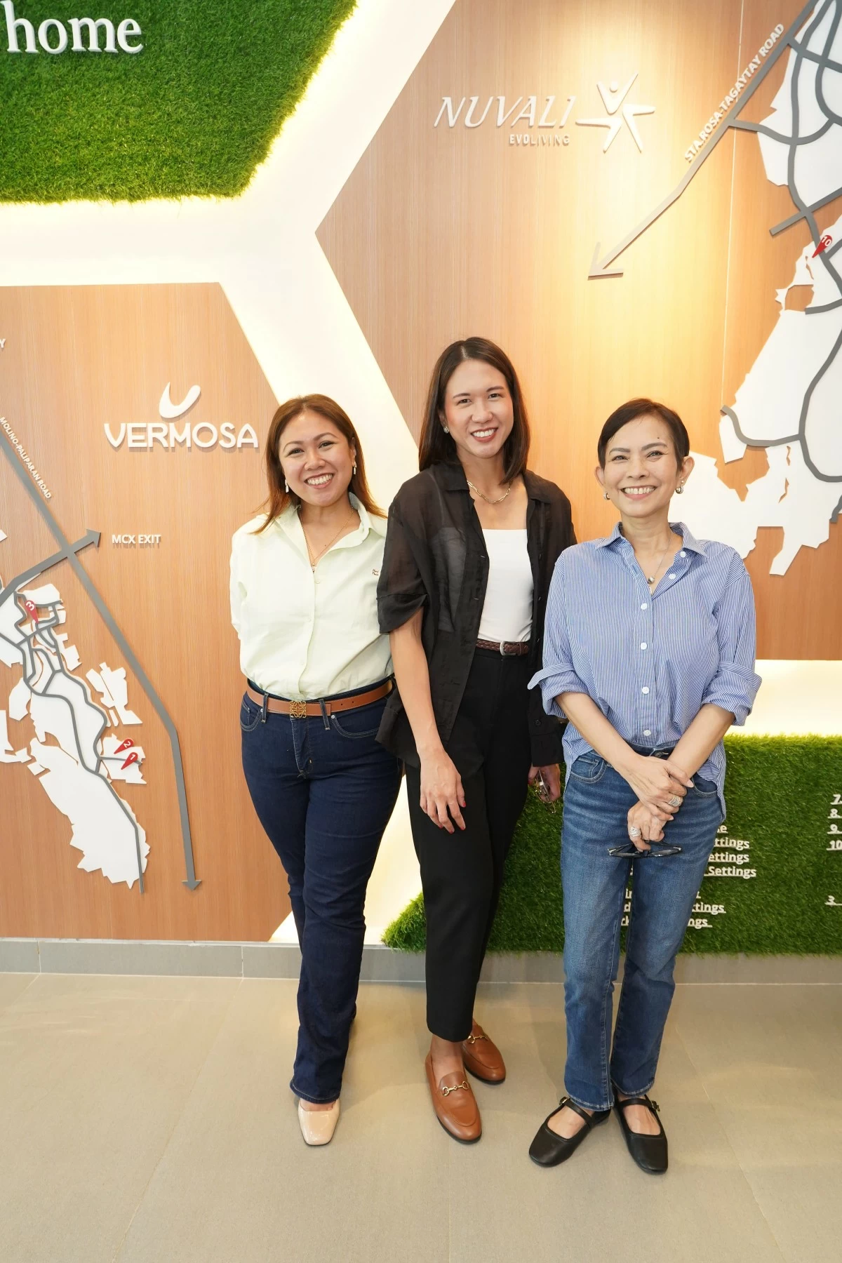 Raizel Matibag, Avida Land project development division head for South Luzon and Vismin; Anne Baylon-Jara, Avida Land brand and project marketing head; and Tess Tatco, Avida Land head of corporate marketing