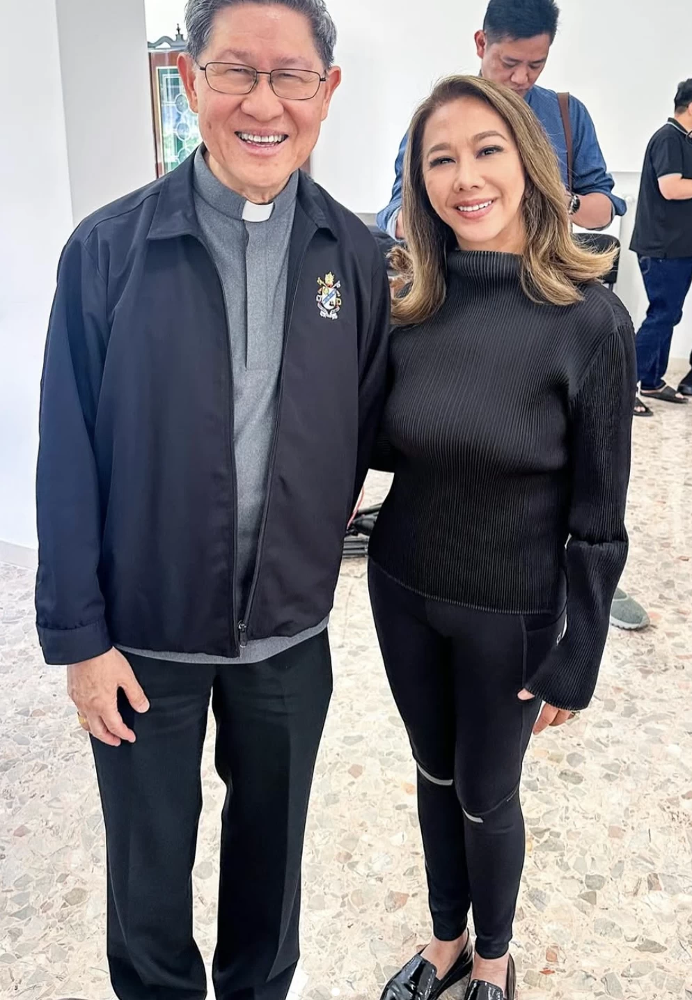 Cardinal Tagle and Korina Sanchez Roxas