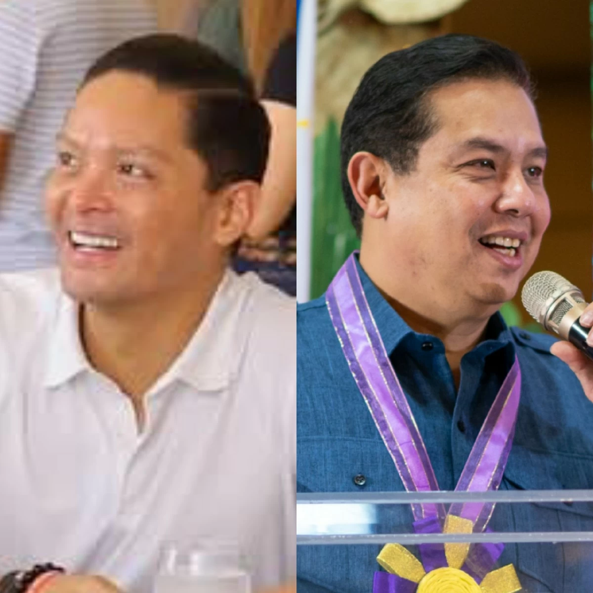 Deputy Speaker Vincent Franco "Duke" Frasco (left), House Speaker Martin Romualdez (Facebook, Speaker's office)