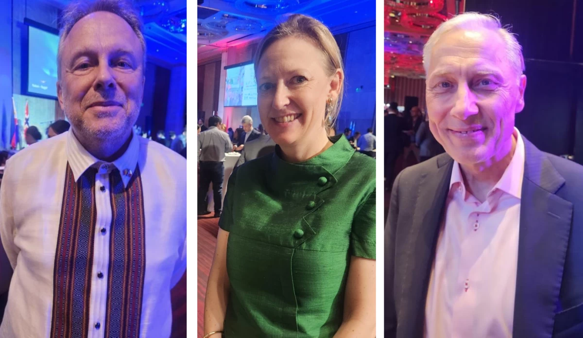 Ambassador Michel Monique M. Parys of the Embassy of Belgium, Ambassador Anna Ferry of the 
Embassy of Sweden, and Ambassador Franz-Michael Skjold Mellbin of the Embassy of Denmark

