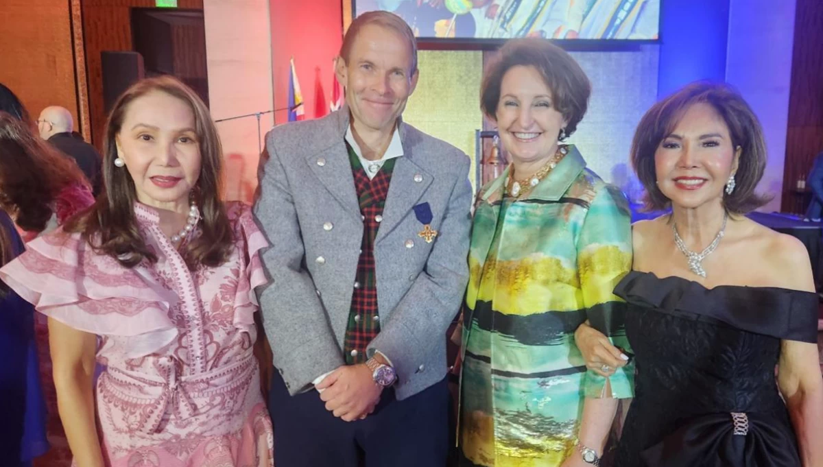 Consul Agnes Huibonho, Ambassador Christian Halaas Lyster, Ambassador MaryKay Loss Carlson of the Embassy of US, and Consul Fortune Ledesma