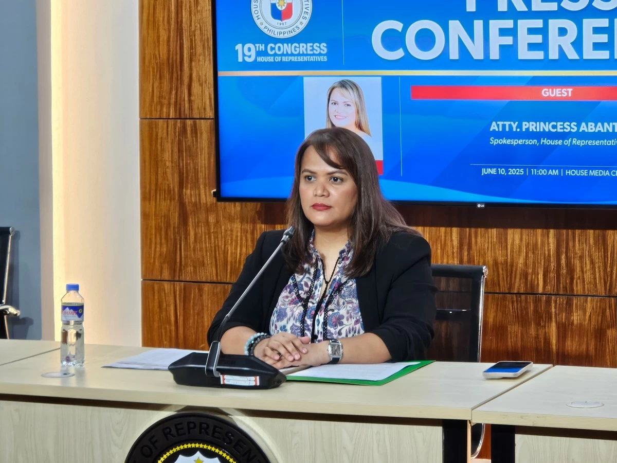 House of Representatives Spokesperson Princess Abante (Ellson Quismorio/ MANILA BULLETIN)