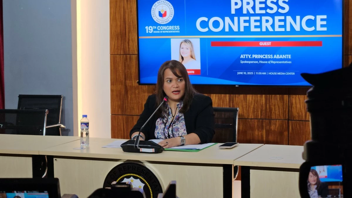 House of Representatives Spokesperson Princess Abante (Ellson Quismorio/ MANILA BULLETIN)