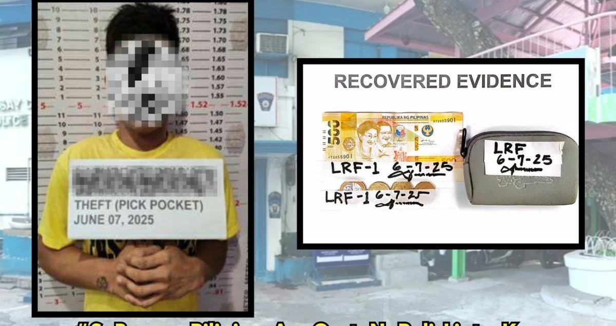 The arrested suspect (Photo from Pasay City Police)