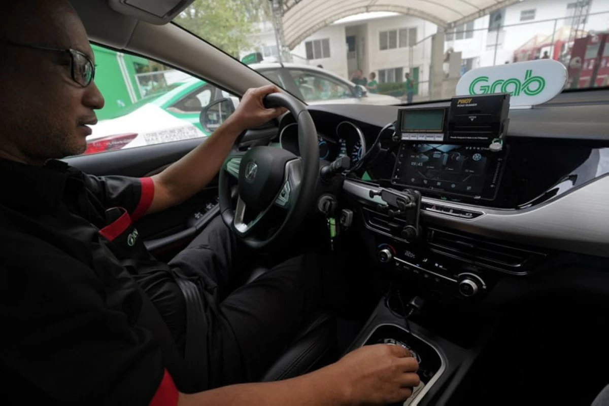 Interior of the new GrabTaxi Electric.