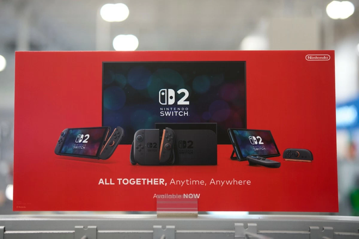 Nintendo Switch 2 display is seen at a Best Buy, Thursday, June 5, 2025, in Nashville, Tenn. (AP Photo/George Walker IV)