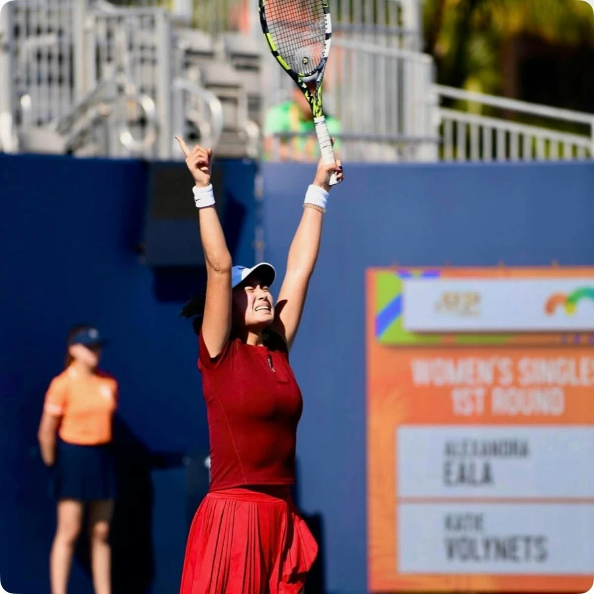 Alex Eala barges into the quarterfinals of the Ilkley Open after clobbering her Swiss rival. (File Photo/Alex Eala Facebook)