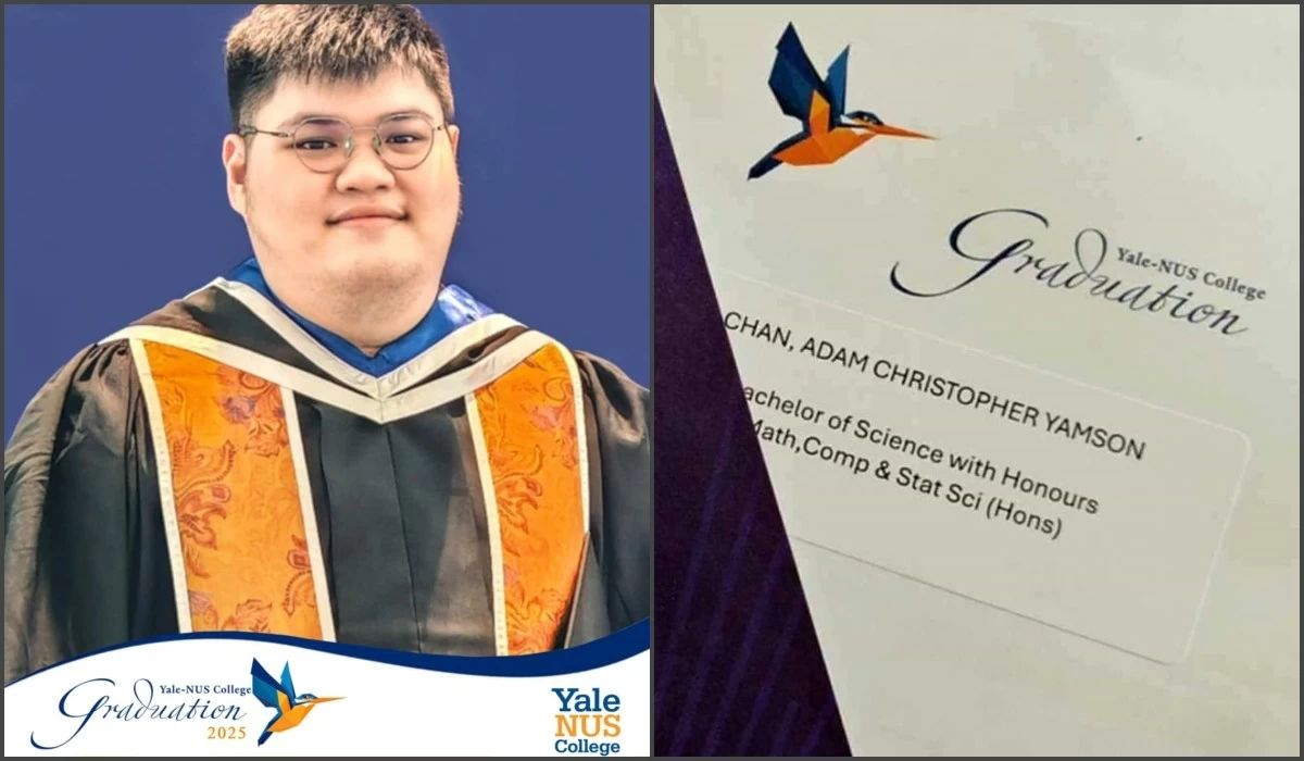 Adam Christopher Chan graduated magna cum laude at Yale-NUS College in Singapore (Photos from Chan family) 