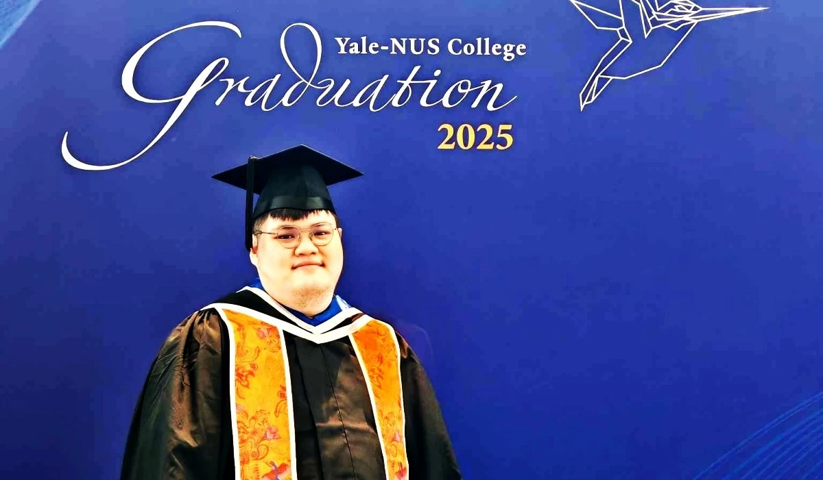 Adam Christopher Chan graduated magna cum laude at Yale-NUS College in Singapore (Photos from Chan family) 