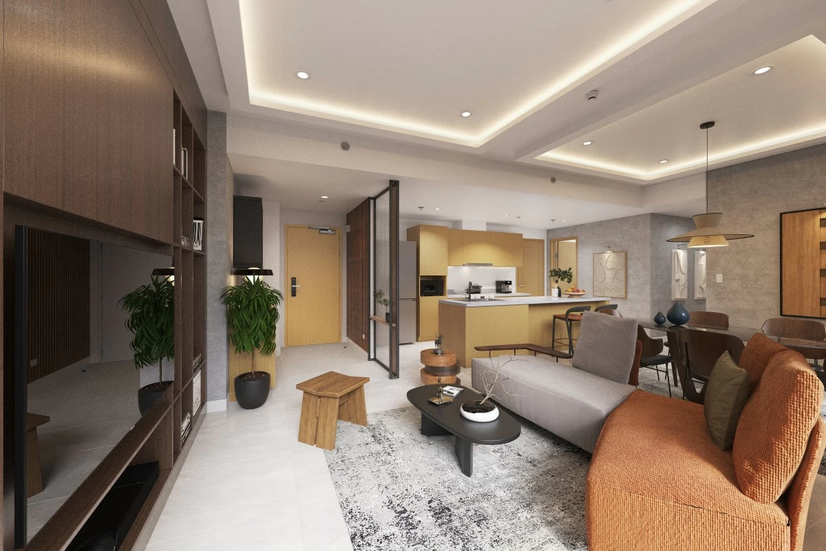 Spacious, conducive spaces are available in Sora Tower to choose from, matching various urbanite lifestyles. (Artist’s perspective) 
