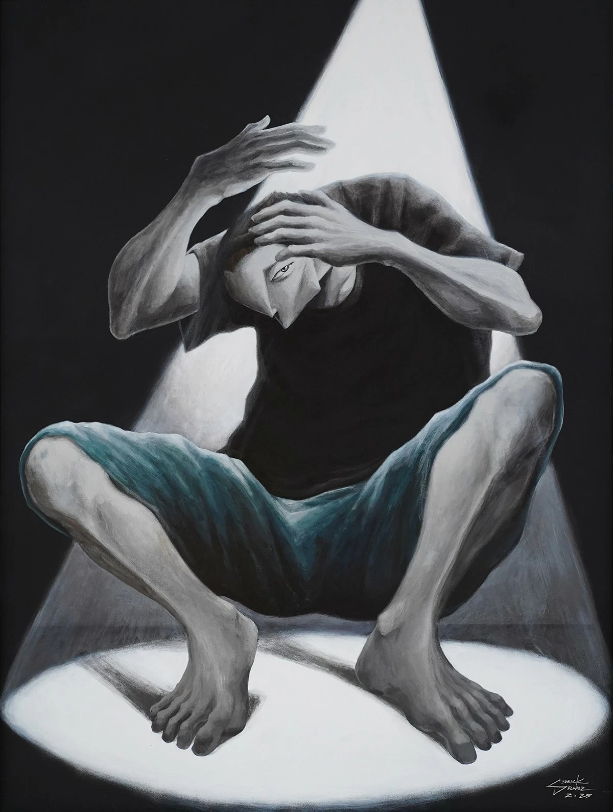 'SILAW,' acrylic on canvas, 48x36 inches, 2025