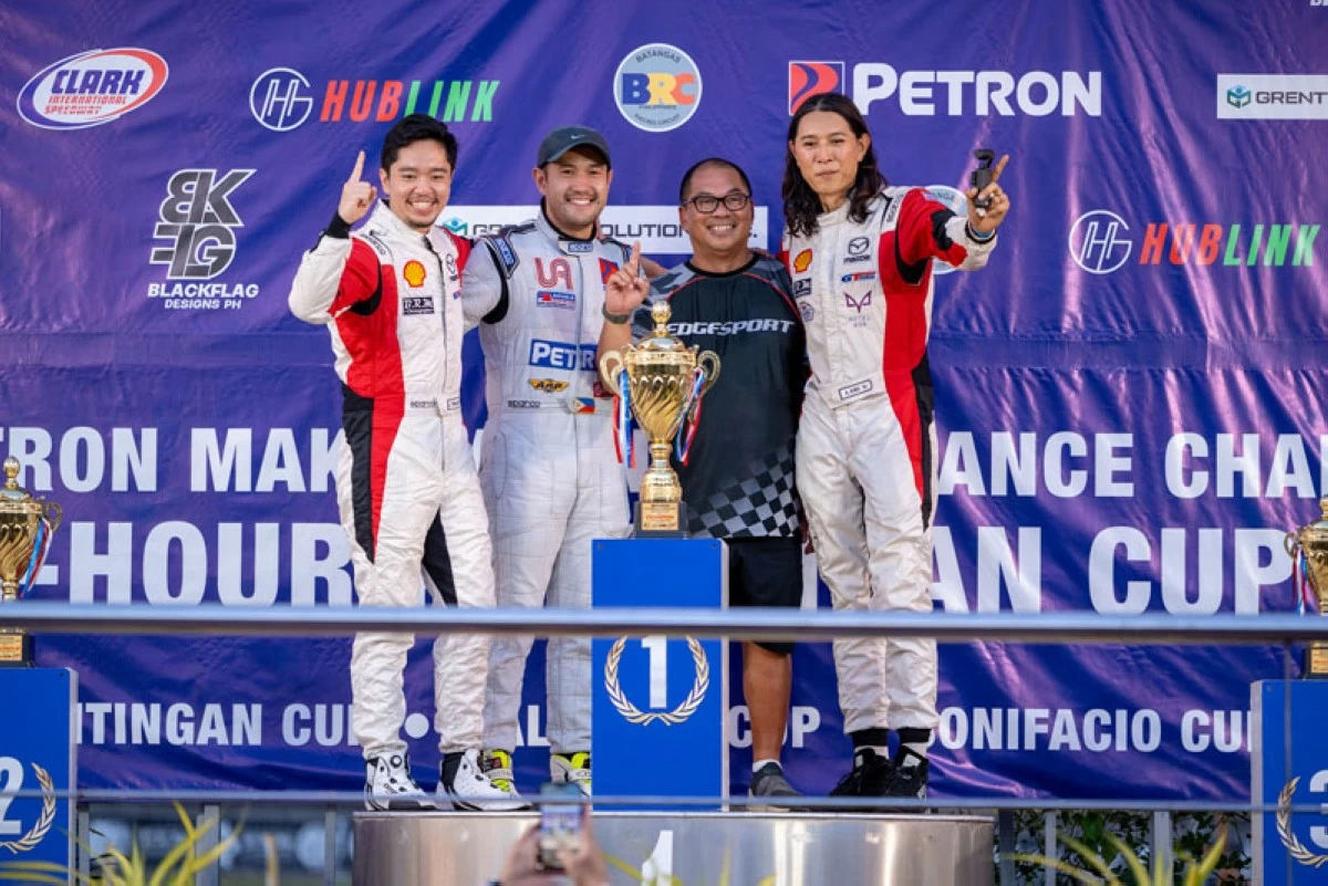 From left: Juha Turalba; Milo Rivera; Race Engineer, Edgen Dy-Liacco; and Angie King.