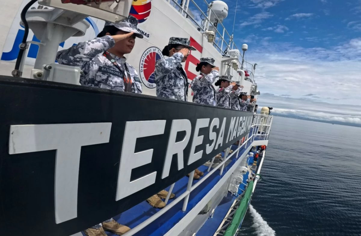 BRP Teresa Magbanua (MRRV-9701) and her crew arrive in Kagoshima, Japan on June 12, 2025 for the second trilateral exercise among the Philippine Coast Guard (PCG), United States Coast Guard (USCG), and Japan Coast Guard (JCG). (Photo: PCG)