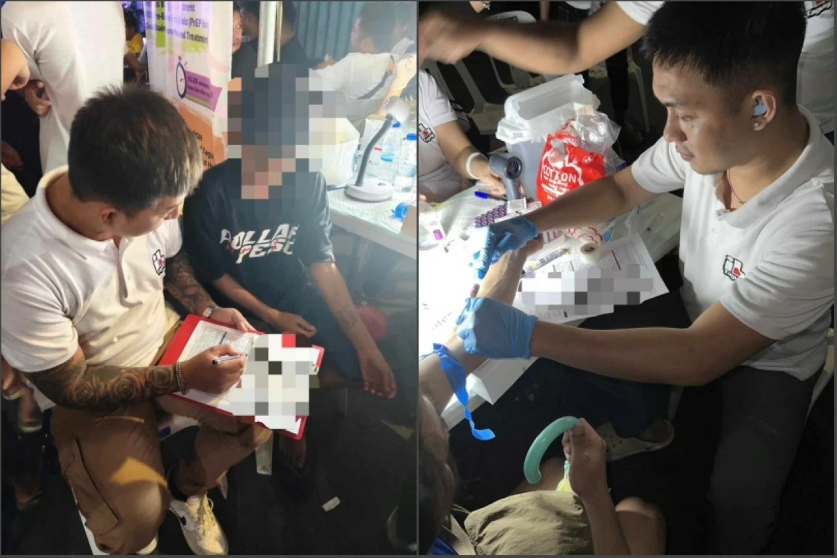 Free and confidential HIV, syphilis and hepatitis B screening in Barangay Bambang, Taguig (Photo from Taguig Social Hygiene Clinic & Drop-In Center)