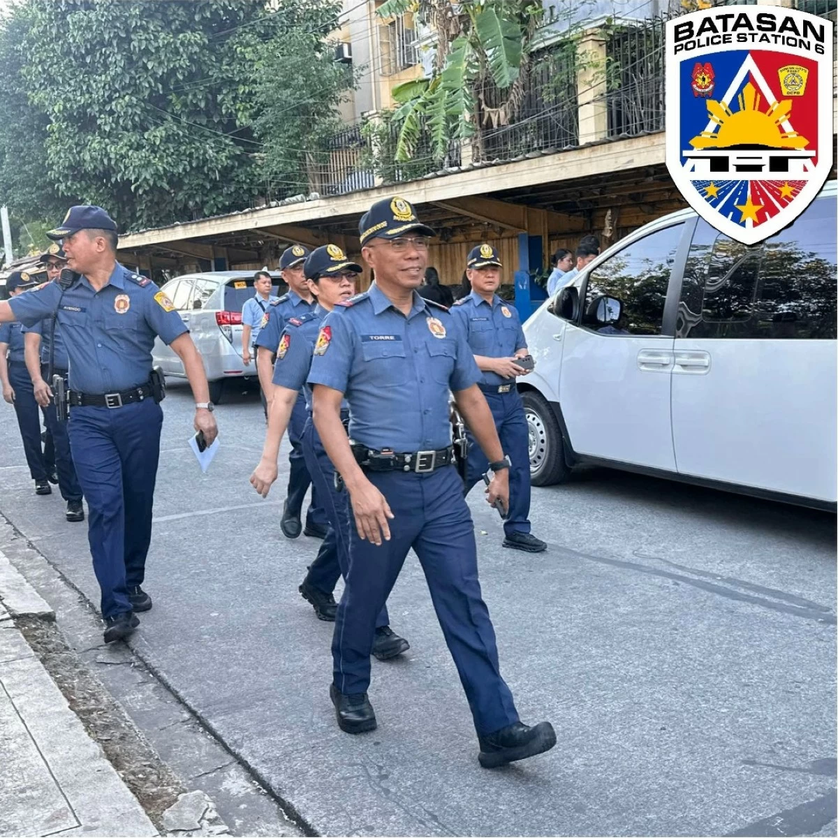 PNP chief Gen. Nicolas Torre III lead the police inspection in a school in Quezon City on Monday, June 16, 2025 during the nationwide opening of classes. (photo: Batasan QCPD Facebook)