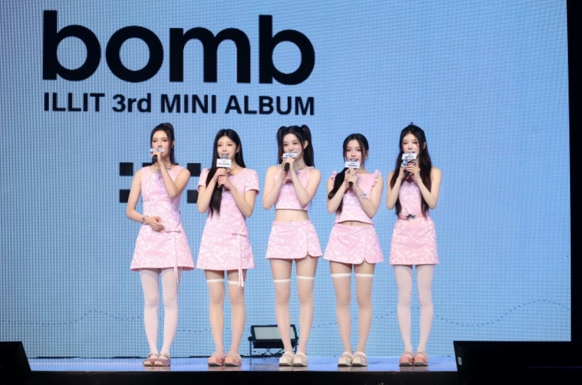 ILLIT at their media showcase for new album 