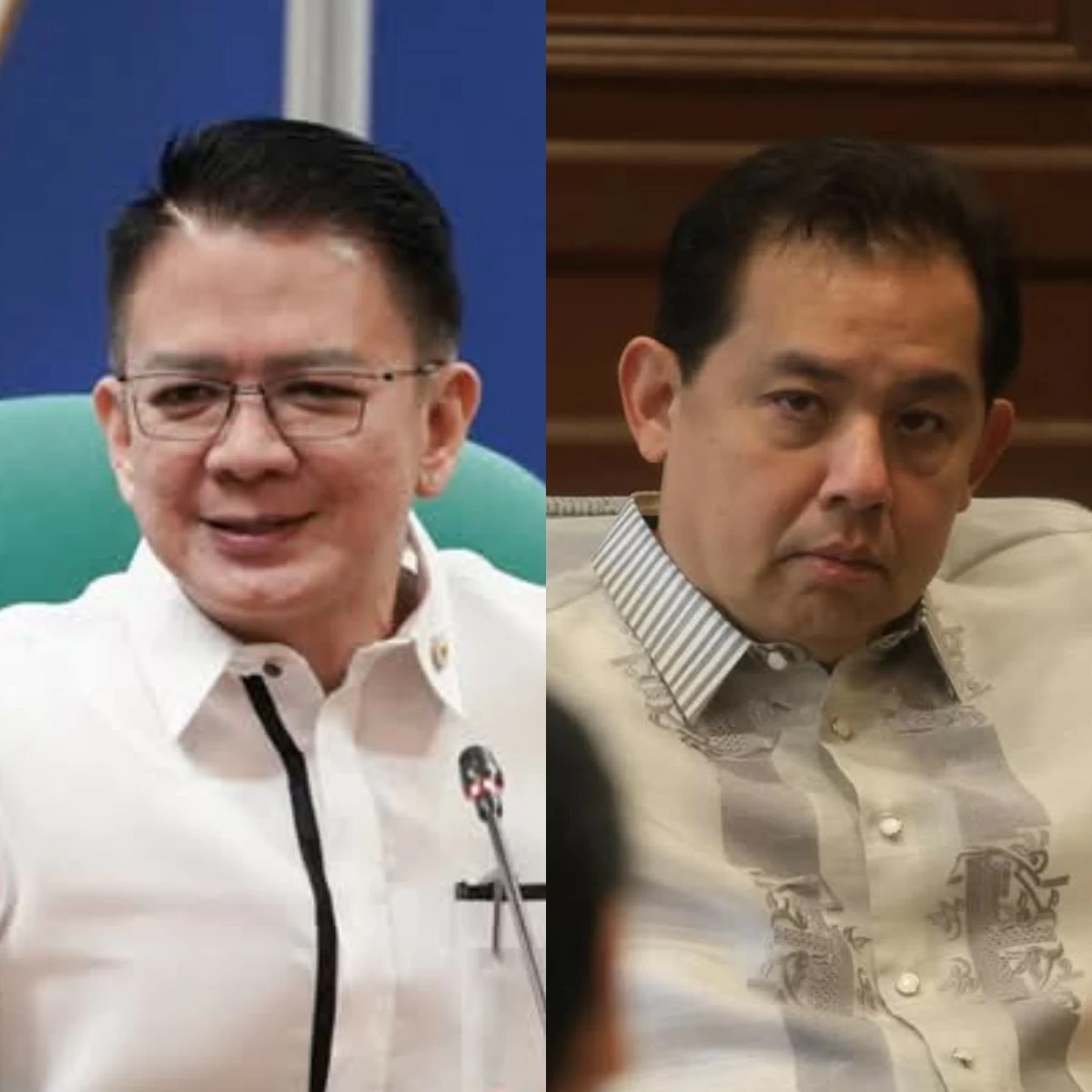 Senate President Francis "Chiz" Escudero (left), House Speaker Martin Romualdez (Facebook)