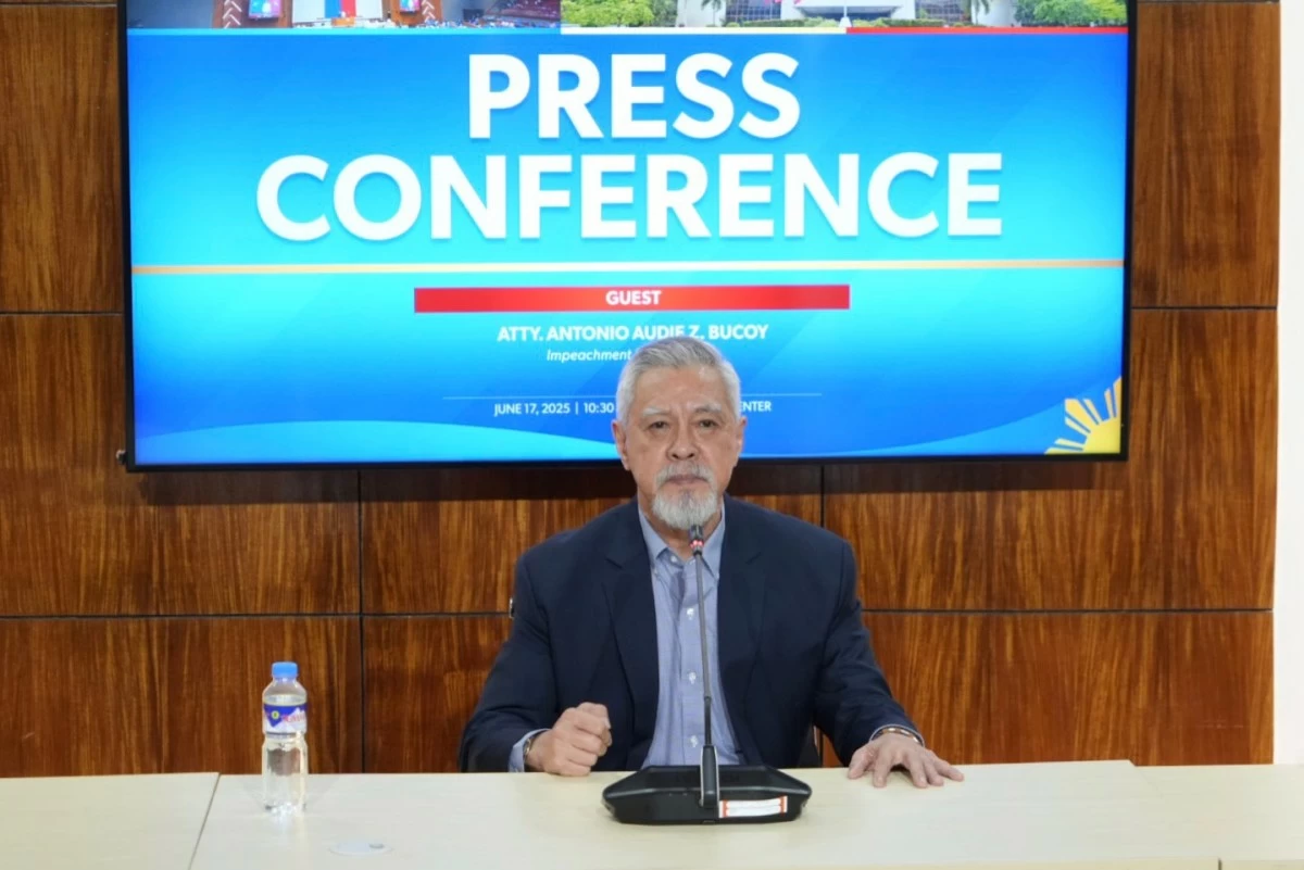 House prosecution panel spokesman Antonio Bucoy (Ellson Quismorio/ MANILA BULLETIN)