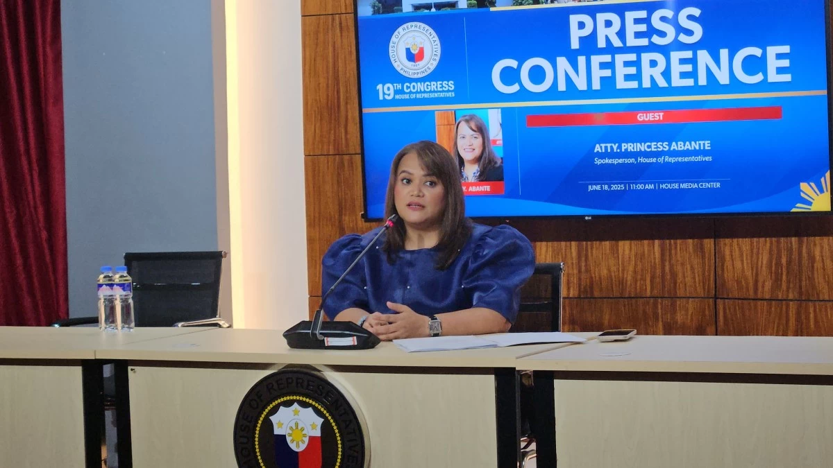 House of Representatives Spokesperson Princess Abante (Ellson Quismorio/ MANILA BULLETIN)