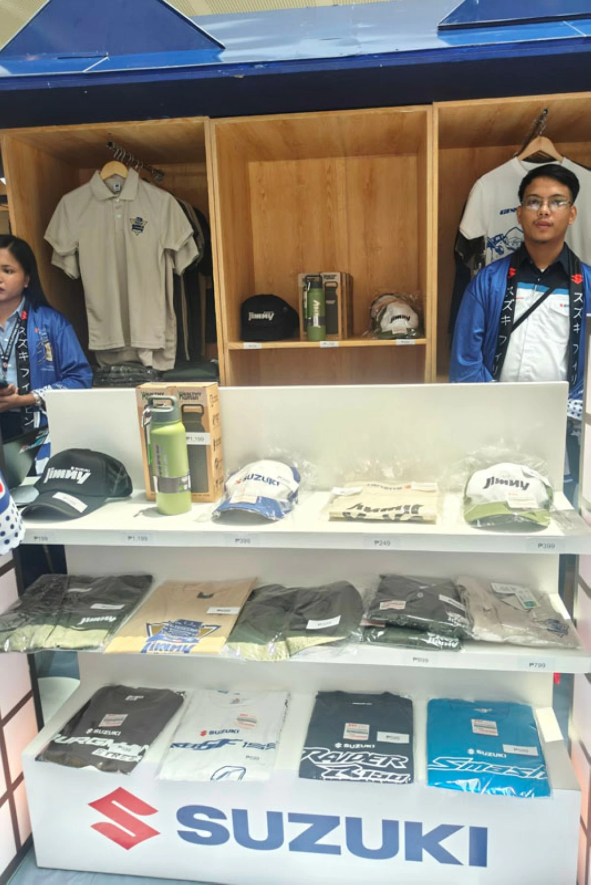 Exclusive Suzuki merchandise was also available at the event.