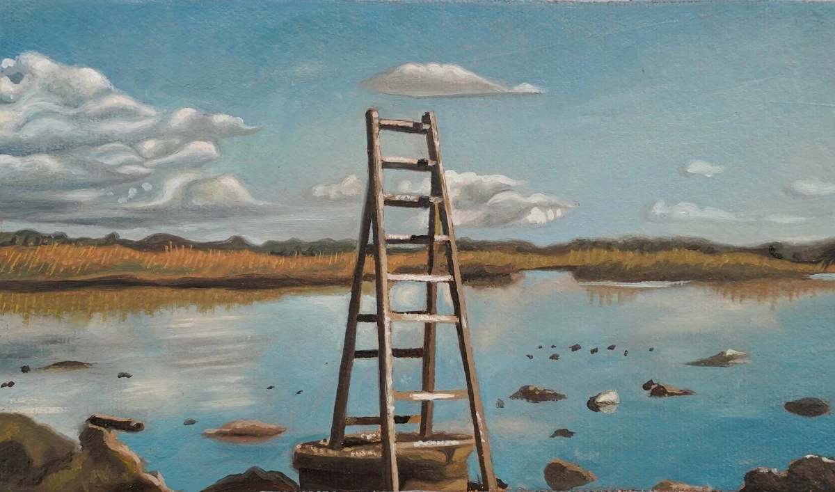 'SOLUS,' oil on canvas, 6x10 inches, 2025