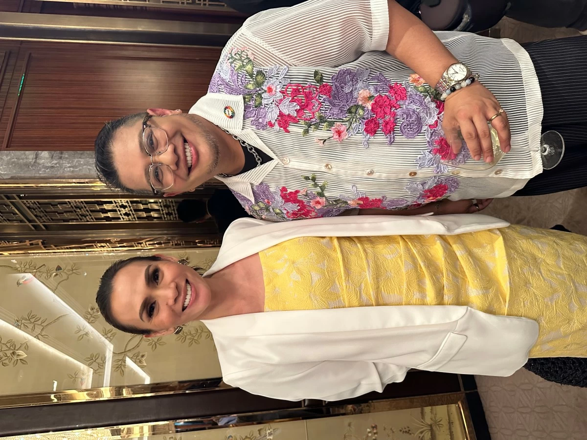 PFIP Vice-Chair Nestle’s Ian Fegalan (right), welcomes guest Issa Litton.