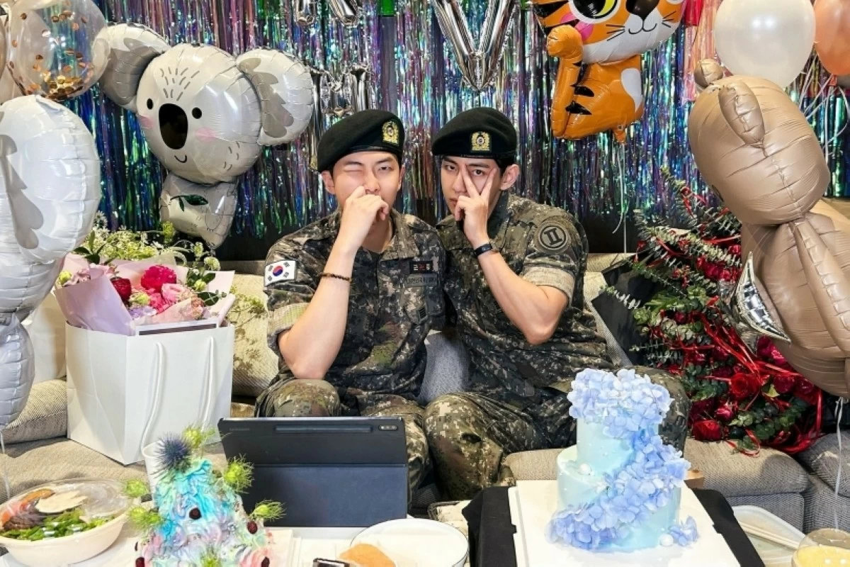 RM and V on their discharge date on June 10 (X) 