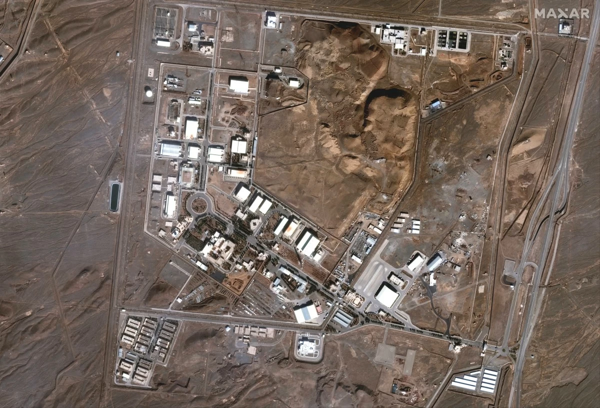 This satellite image provided by Maxar Technologies shows the Natanz nuclear facility in Iran on Jan. 24, 2025. (Maxar Technologies via AP)
