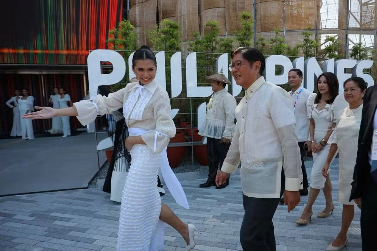 Cebu 5th district Rep. Vincent Franco "Duke" Frasco (3rd from right) walks behind President Ferdinand "Bongbong" Marcos Jr. (4th from right) at the World Expo 2025 in Osaka, Japan (Rep. Frasco's office)