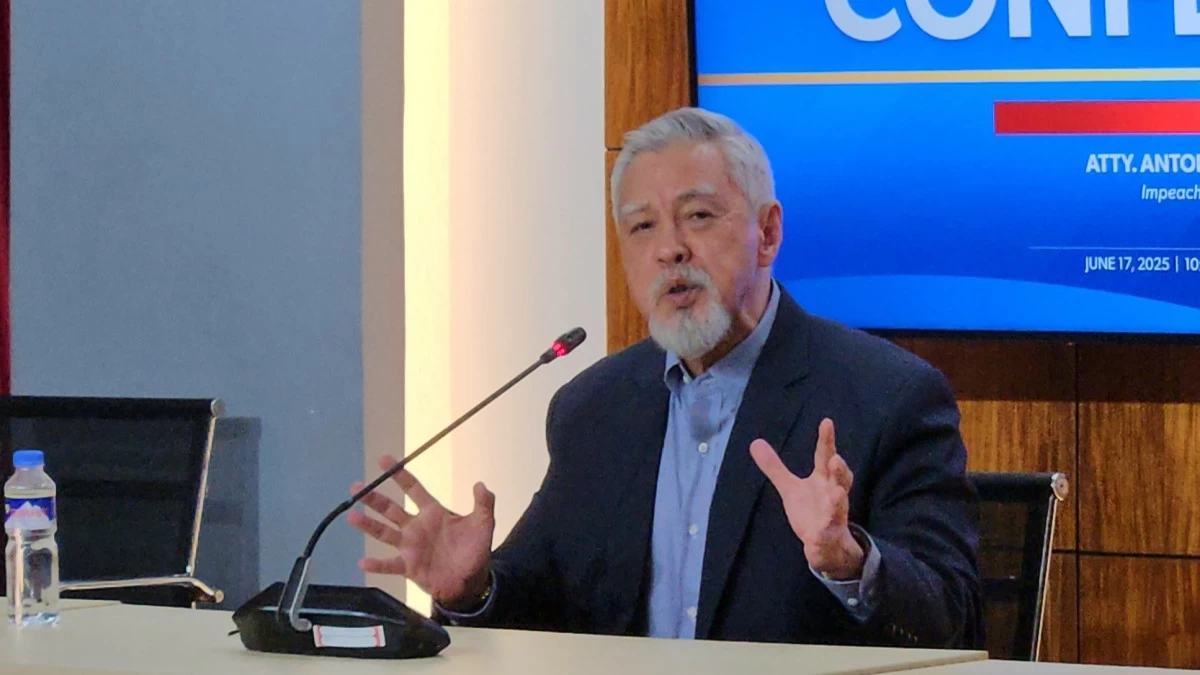 House prosecution panel spokesman Antonio Bucoy (Ellson Quismorio/ MANILA BULLETIN)