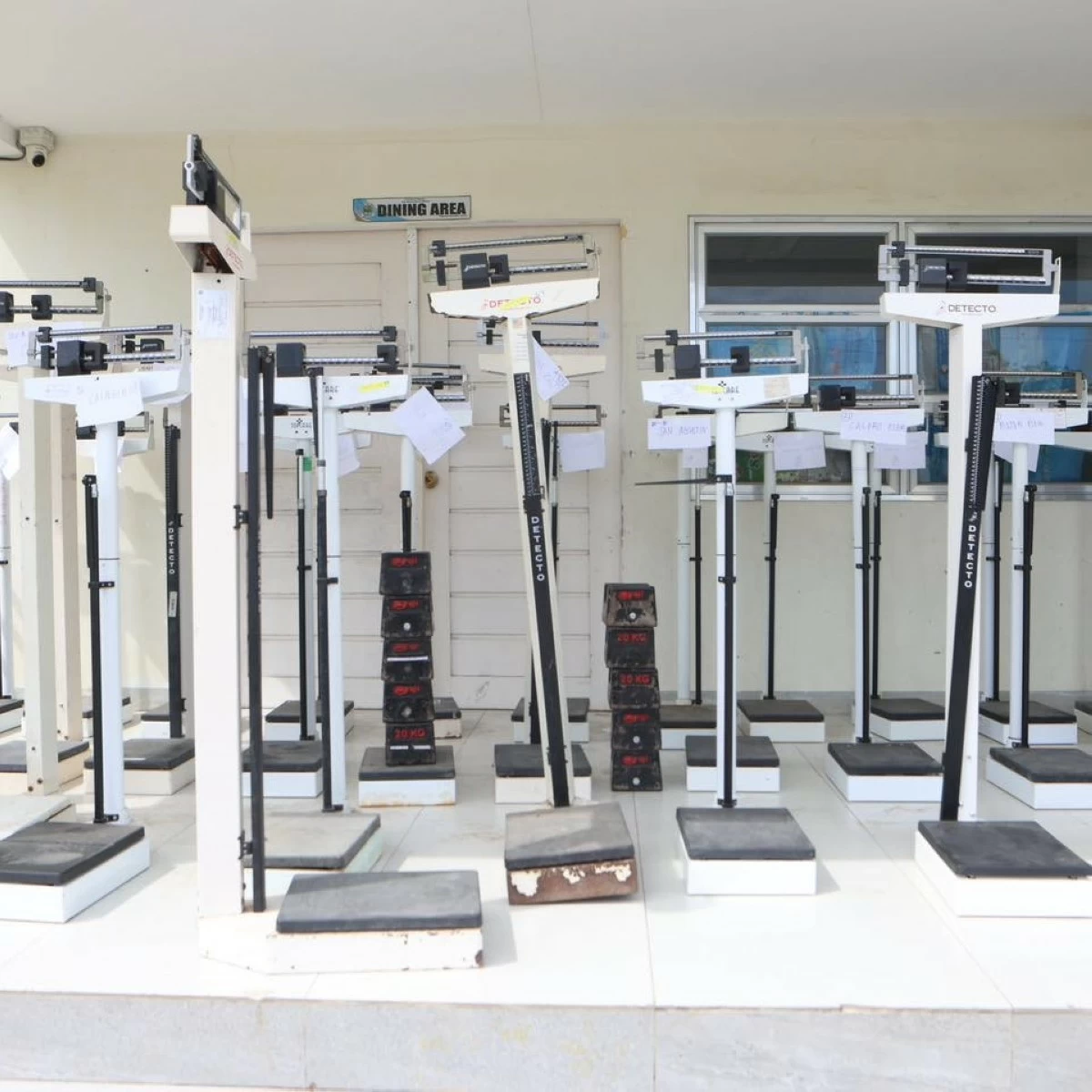 Recalibration of weighing scales of each schools in the City of Malolos, Bulacan on Wednesday, June 25,2025 (Photo courtesy of Malolos City Information Office)