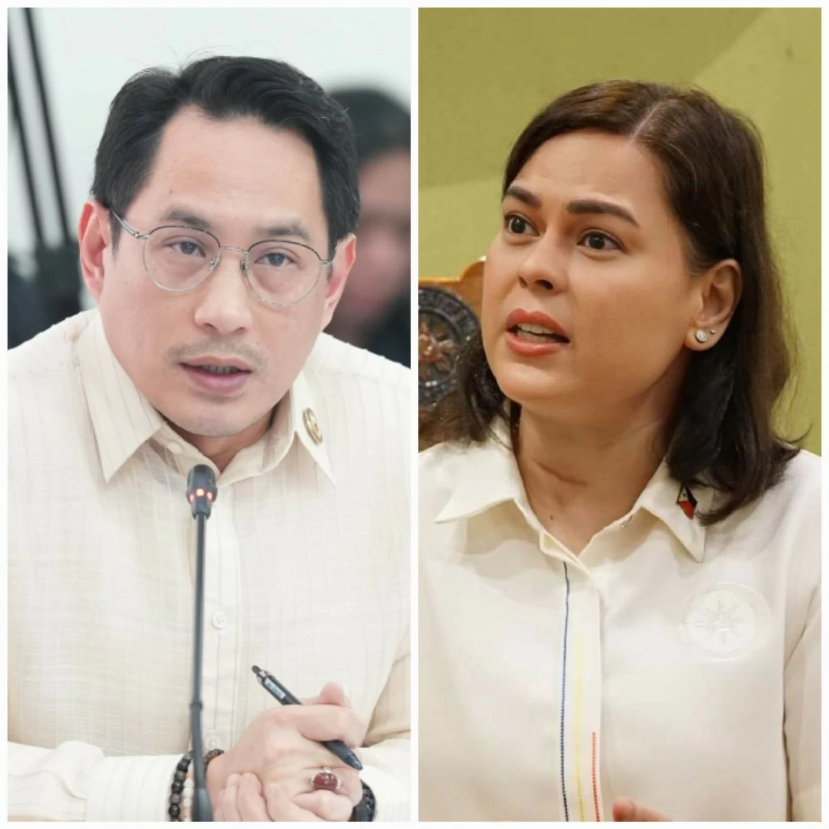 Lanao del Sur 1st district Rep. Zia Alonto Adiong (left), Vice President Sara Duterte (PPAB, Facebook)