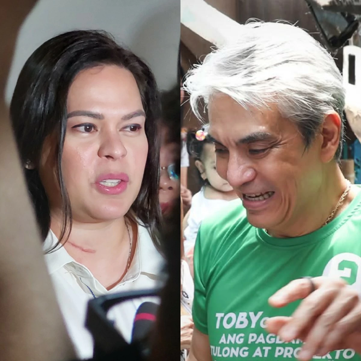 Navotas City lone district Rep. Toby Tiangco (left), Vice President Sara Duterte (MANILA BULLETIN, Facebook)
