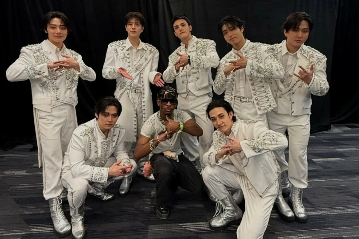 D4VD and K-pop boy band Stray Kids (Instagram)