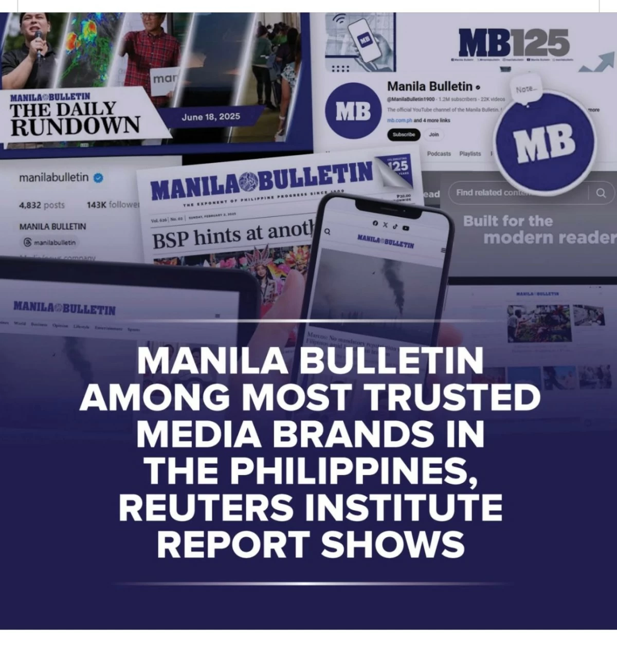 THE ART CARD on MB FB page, which highlighted the Reuters Institute Report. 