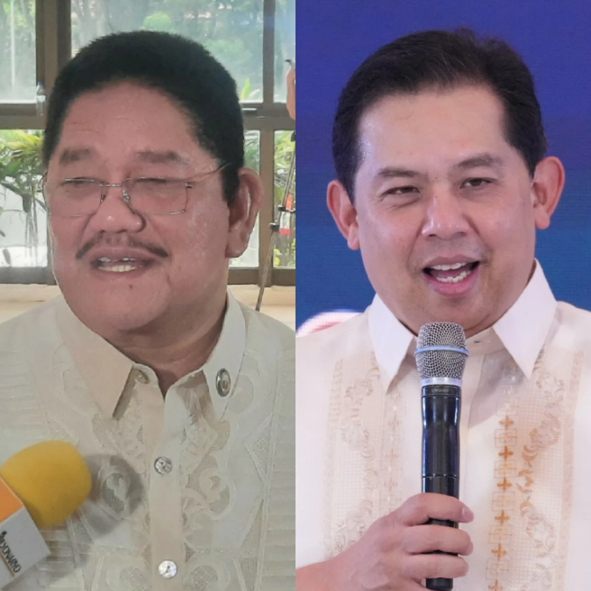 House Minority Leader 4Ps Party-list Rep. Marcelino "Nonoy" Libanan (left), Speaker Martin Romualdez (MANILA BULLETIN, Speaker’s office)