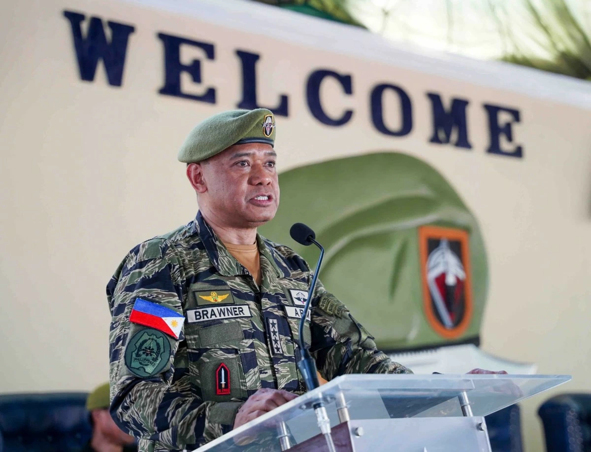 AFP Chief of Staff, General Romeo Brawner Jr. graces the 63rd founding anniversary of the Philippine Army Special Forces Regiment (Airborne) SFR(A) at Fort Magsaysay in Palayan, Nueva Ecija on June 28, 2025. (Photo: AFP)