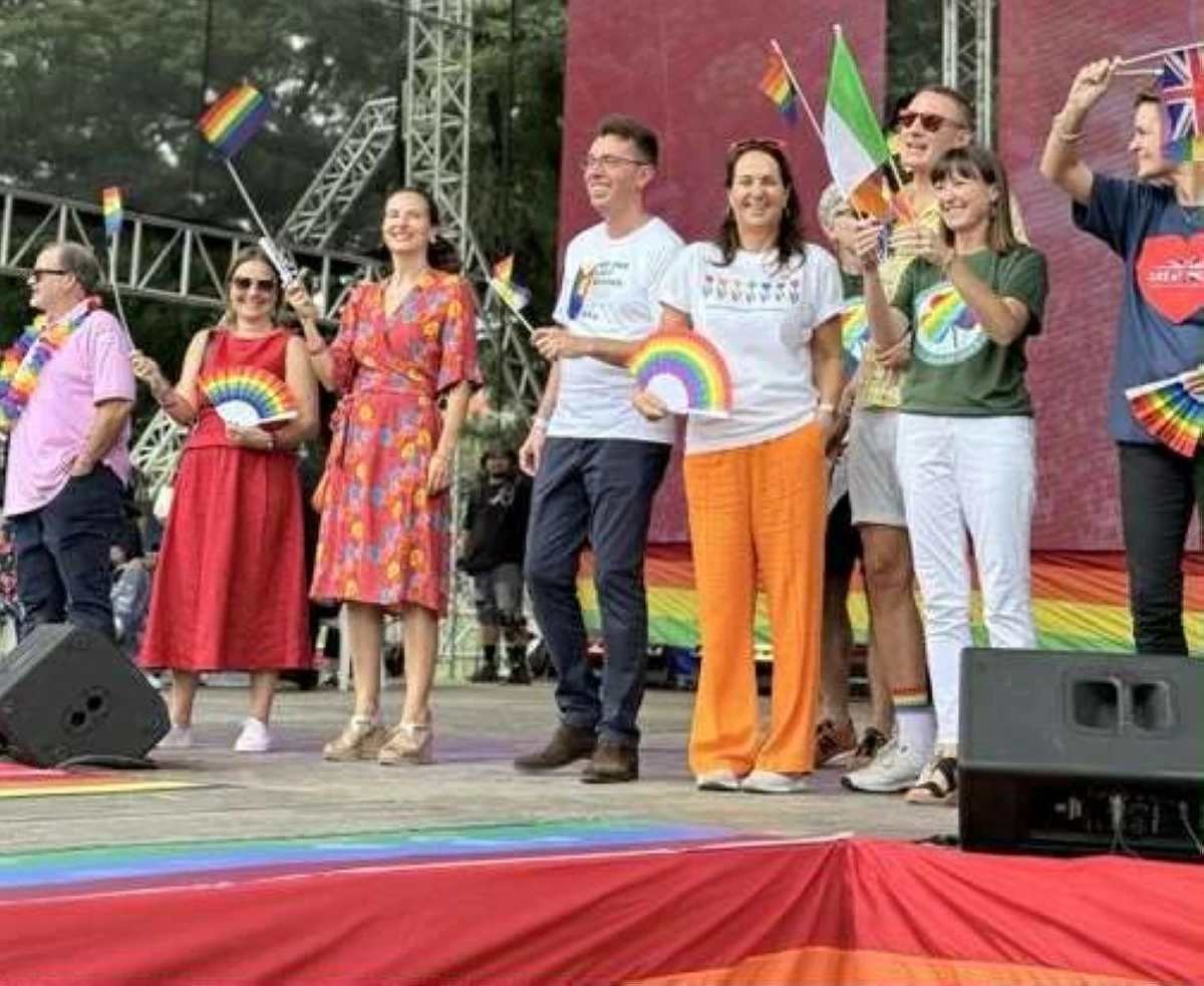 Foreign envoys from Canada, France, European Union, and United Kingdom join the Pride Month celebration in the Philippines. (Photo from EU via X post)