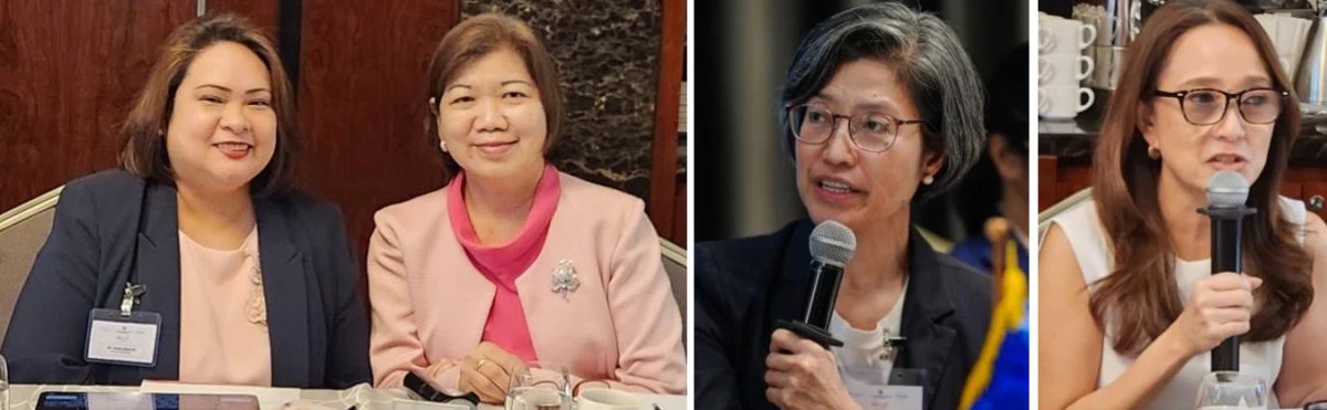 Roche Philippines General Manager Dr. Diana Edralin and Jose Reyes Memorial Medical Center Medical Oncologist Dr. Solidad Balete; PhilHealth Benefits Development and Research Department Senior Manager Dr. Melanie Santillan; ICanServe Foundation Founding President  Kara Magsanoc-Alikpala 
