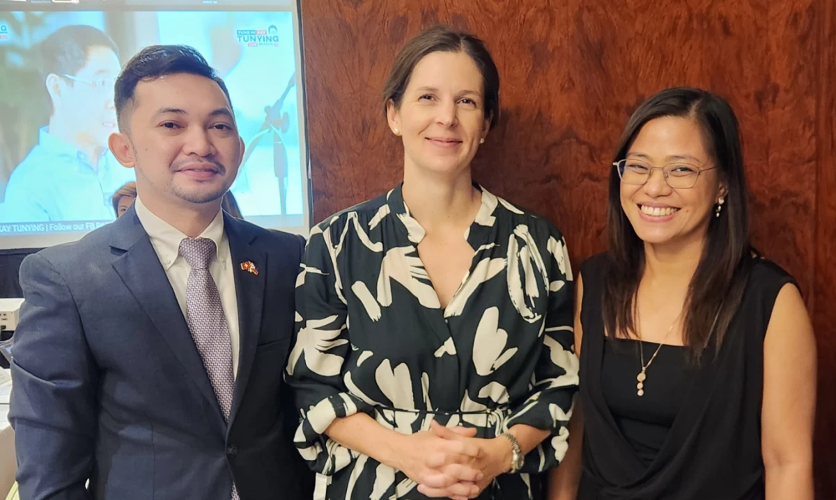 Swiss Embassy’s Head of Economic and Trade Kent Primor, Deputy Head of Mission Céline Fürst, and Cancer Commission Foundation Executive Director Tefel Pesigan-Valentino