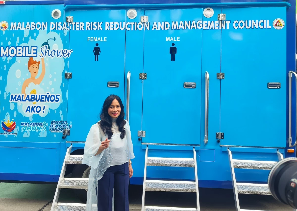 Mayor Jeannie Sandoval leads the launching ceremony of two KMJS unitson Monday, June 30. (Photo by Hannah Nicol)