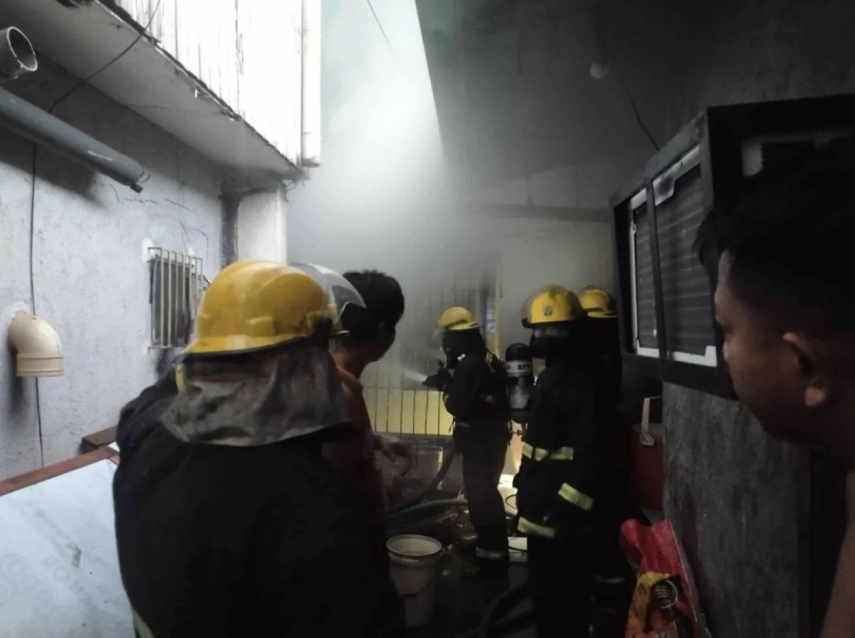 The fire in Alabang, Muntinlupa on July 1 (Photo from the Muntinlupa City Fire Station)