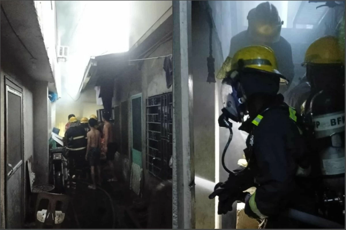 The fire in Alabang, Muntinlupa on July 1 (Photo from the Muntinlupa City Fire Station)