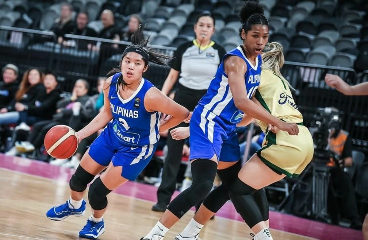 Vanessa De Jesus (left) and Jack Animam (FIBA)