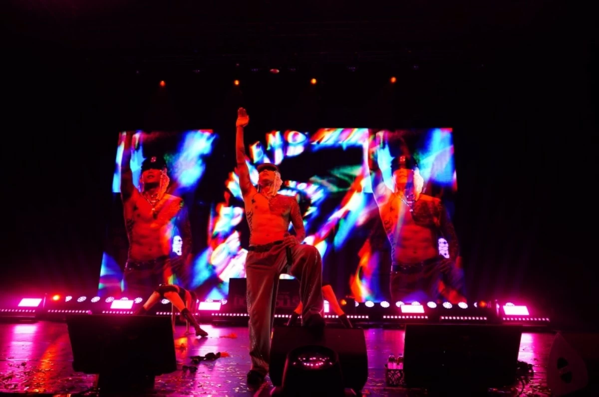 Korean-American rapper Jay Park performing at his world tour in Manila at the New Frontier Theater on June 28 (Live Nation Philippines) 

